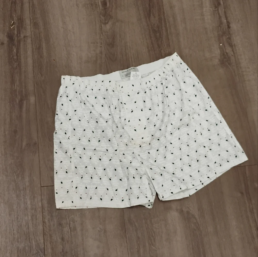 NWT Banana Republic Christmas Holiday Print Cotton Boxers XL